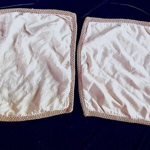 Pottery Barn (Set of Two ) Linen Jute Braid Throw Pillow Covers